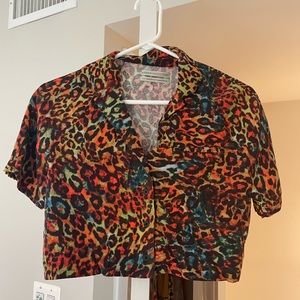 Urban Outfitters Button Down Crop